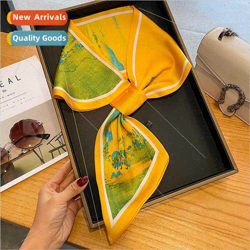lk scarf female 2023 spring fall new fashion simulation silk