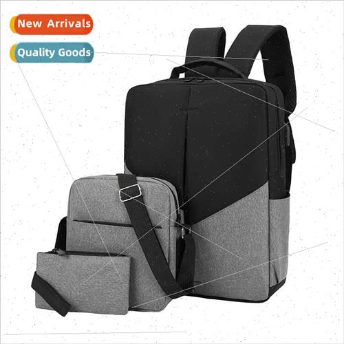 Men fashion leisure backpack USB charging lightweight studen