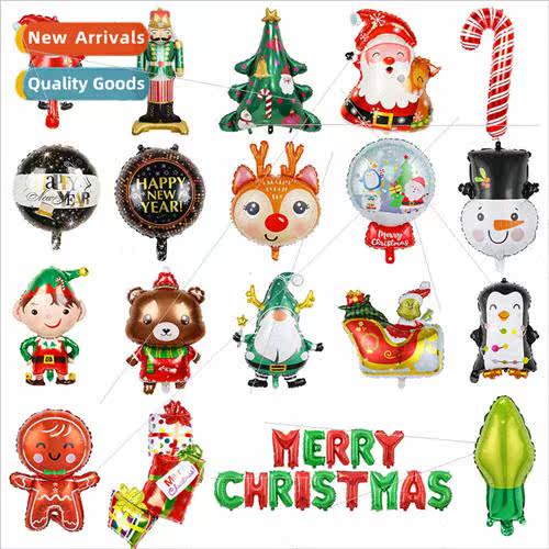 New Christmas aluminum foil balloons shopping malls hotels h