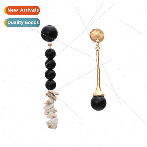 new tide light luxury senior sense earrings crushed stone re