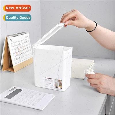 Pure whe dormory desktop flip-top trash can bedroom living r