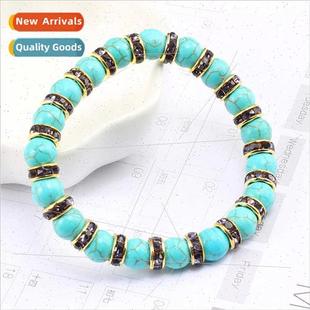 blue turquoise beads creative micro jewelry bracelet set