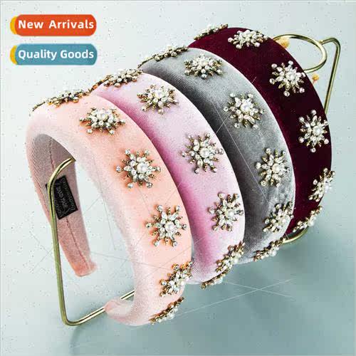 Hair bands ins Europe fashion high sense niche thick sponge