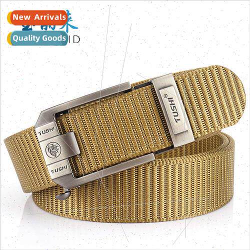 2020 new toothless automatic buckle cloth belt thickened nyl