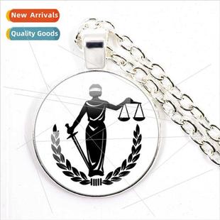 Fair Personaly Judgement Glass Exqui Lawyer Necklace Balance