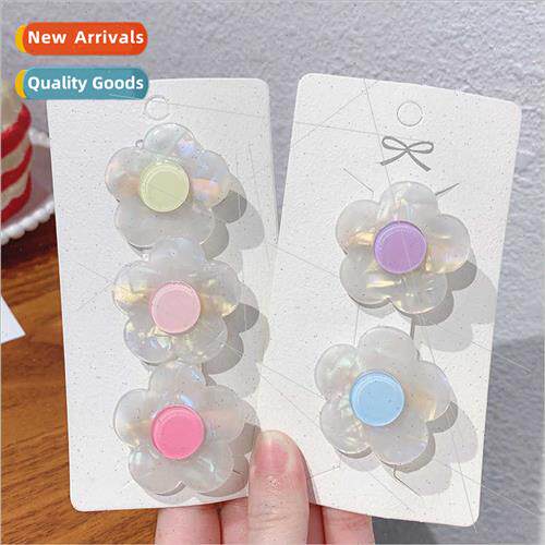 Summer small size cute flowers hair clips female side bangs