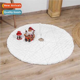 New Christmas Tree Skirt 122CM 48 inch lver Sequin Embroider