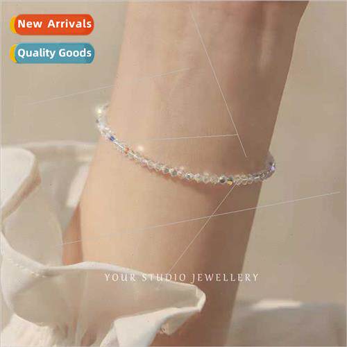 Super Shiny! Rare Exmely Fine Schwarzkopf Crystal Bracelet S