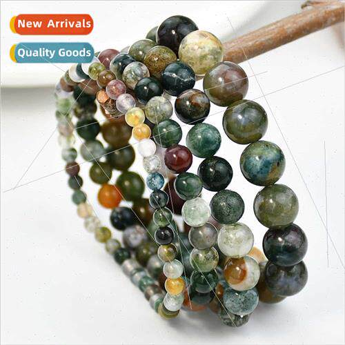 Vintage Indian agate stone beaded bracelet men women persona