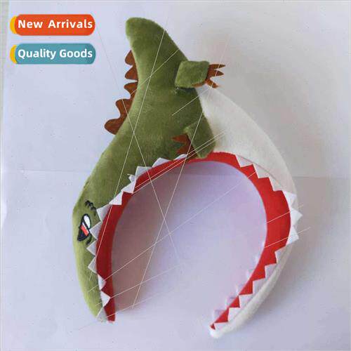 New cartoon shark dinosaur hair bands cute girl wash face wh