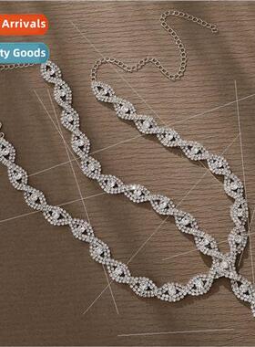 Europe creative metal hair chain fashion set photography bri