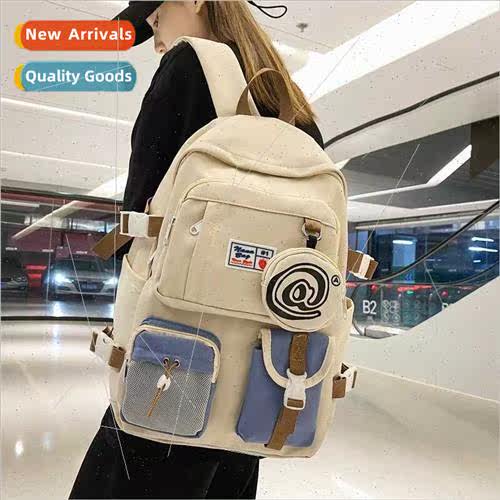 Large-capacy schoolbag male Korean fashion girls travel bag