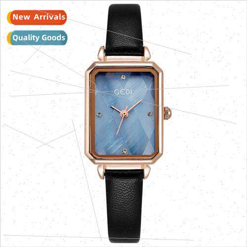 Small green watch fashion high color value small square watc