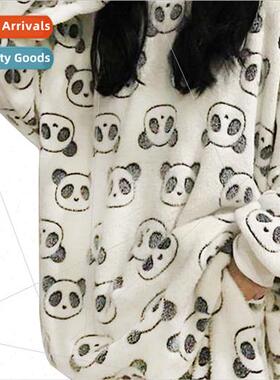 New Women Pajama Set 2021 Autumn Winter Pajamas Flannel Cart