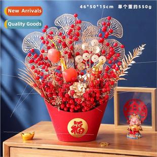 Set Bucket Hanging Flower Buc lver Arrangement Willow