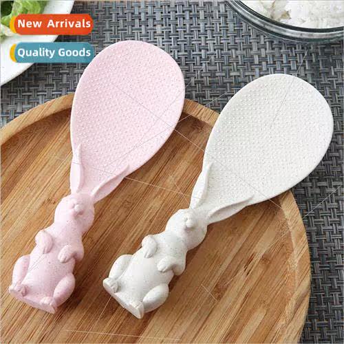 Standing plastic creative rabb rice spoon rice spatula house