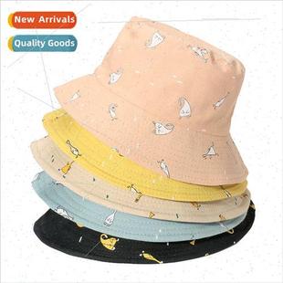 spring summer Korean Fisherman yellow female small duck hat