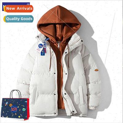 nd cotton clothing fake twopcs cotton jacket winter thickene