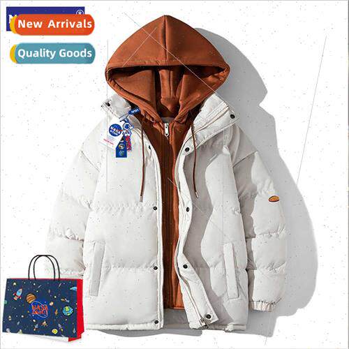 nd cotton clothing fake twopcs cotton jacket winter thickene