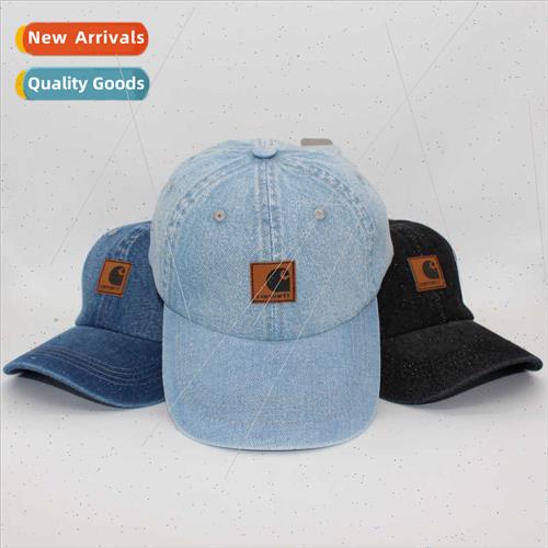 Washed old soft top cowboy duck tongue hat Korean  adjustabl