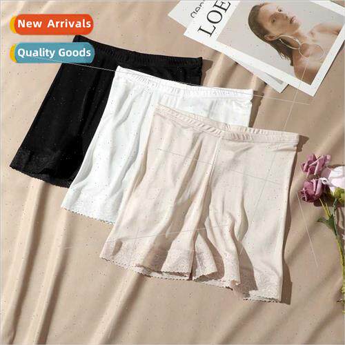 Mulberry silk lace three-quarter bottoms summer silk skin-fr