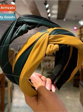 Korea new hair accessories Korean cloth striped color collis