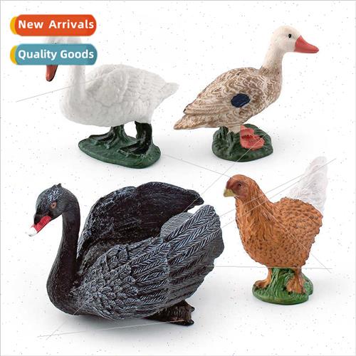 Wildlife solid model warthog swan duck hen black swan childr