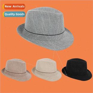 summer elderly jazz hat sun men cap rolled aged Middle