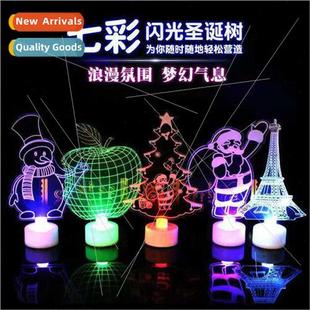 Creative LED colorful fiber optic acrylic sheet Christmas e