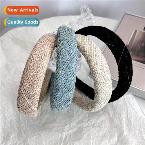 High cranial top wide hair band female broken hair finishing