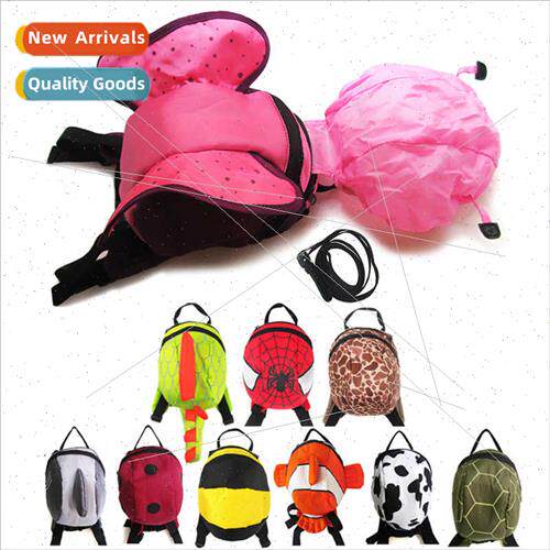Kindergarten two-shoulder anti-lost backpack small schoolbag