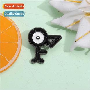 Badge Geometric mple Cartoon Ani Personalized Black Creative