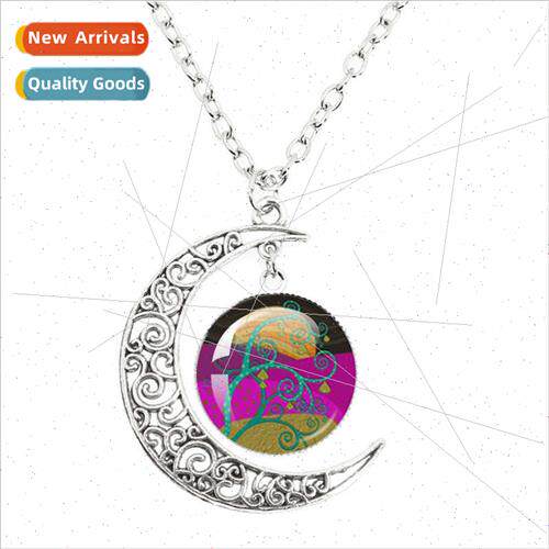 New beautiful colorful es oil painting dome glass pendant ho