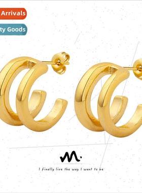 mple fashion commuter business accessories plain circle doub