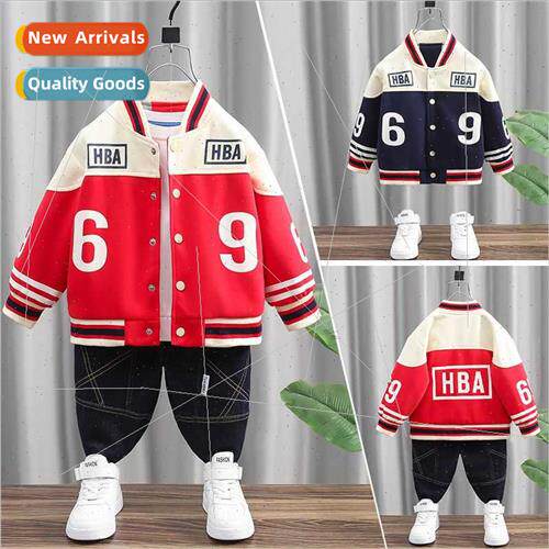 Fall new children single row buttons baseball unims small me