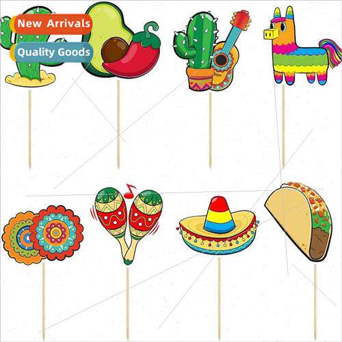 Summer Beach Carnival Flags Cake Inserts Summer Carnival The