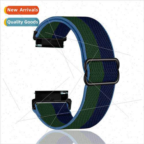 适用Garmin Fenix 5/6/7/7X Watch Strap Rainbow Woven Stretch