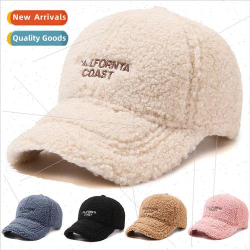 new hat female winter Korean fashion letters embroidery curv