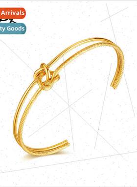 New Fashion mple Double Knot Stainless Steel Double Ring Kno