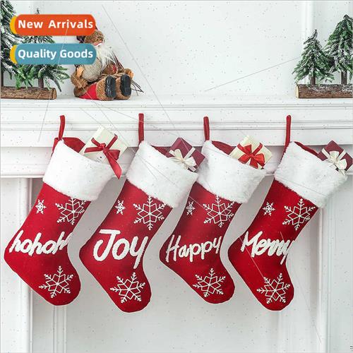 2023 Christmas Plush Socks Christmas Decoration Christmas Ha