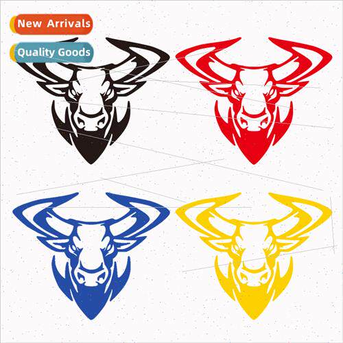 Car carving hollow reflective car stickers personalized cow