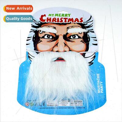 Funny old grandpa whe beard dress up santa whe fake beard ma