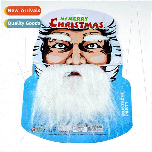 Funny old grandpa whe beard dress up santa whe fake beard ma