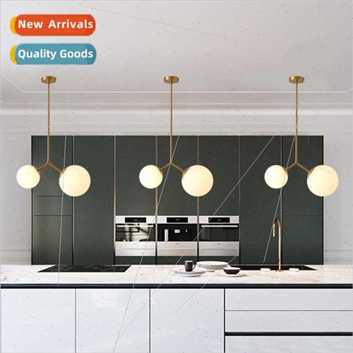 Brass bar dining room chandelier modern simple double head b