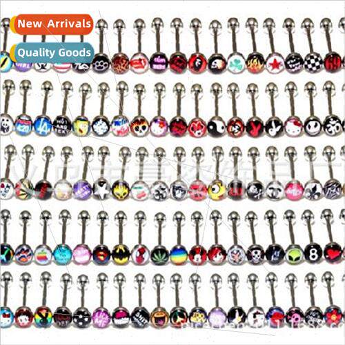 Tongue studs Europe small stainless steel fashion piercing j