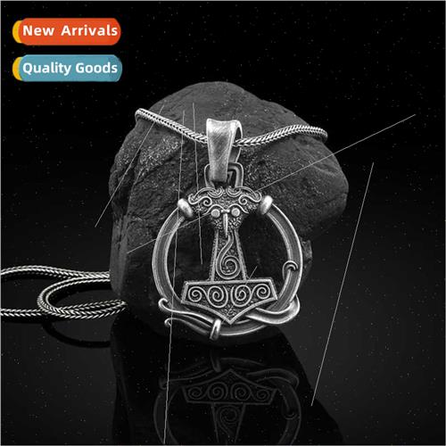 Thor Hammer Pendant Norse Pagan Medieval Pendant Necklace Me