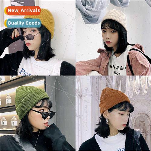 Hat female fall winter Korean  Hundred Hch Set dance melon h