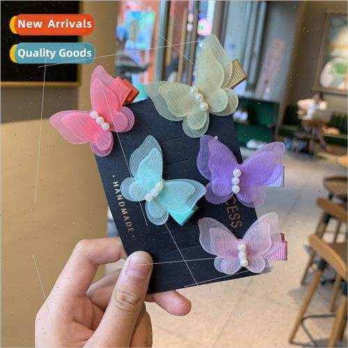 Children cartoon hair clips summer girls hair cards full cli