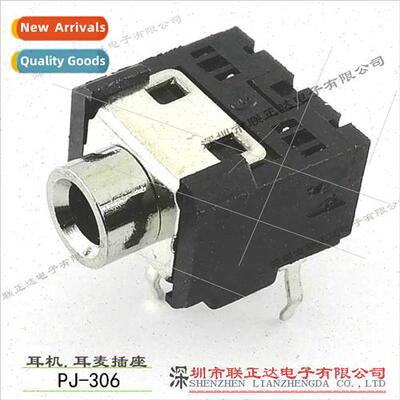 Headphone Socket 3.5mm Metal Headphone Holder PJ-306 5-pin P