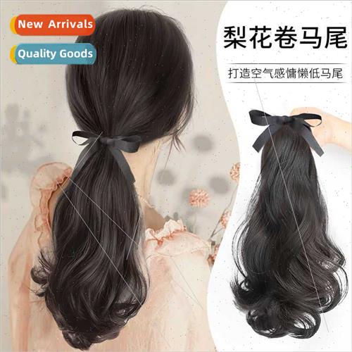 Short ponytail wig female strap-on invisible simulation natu